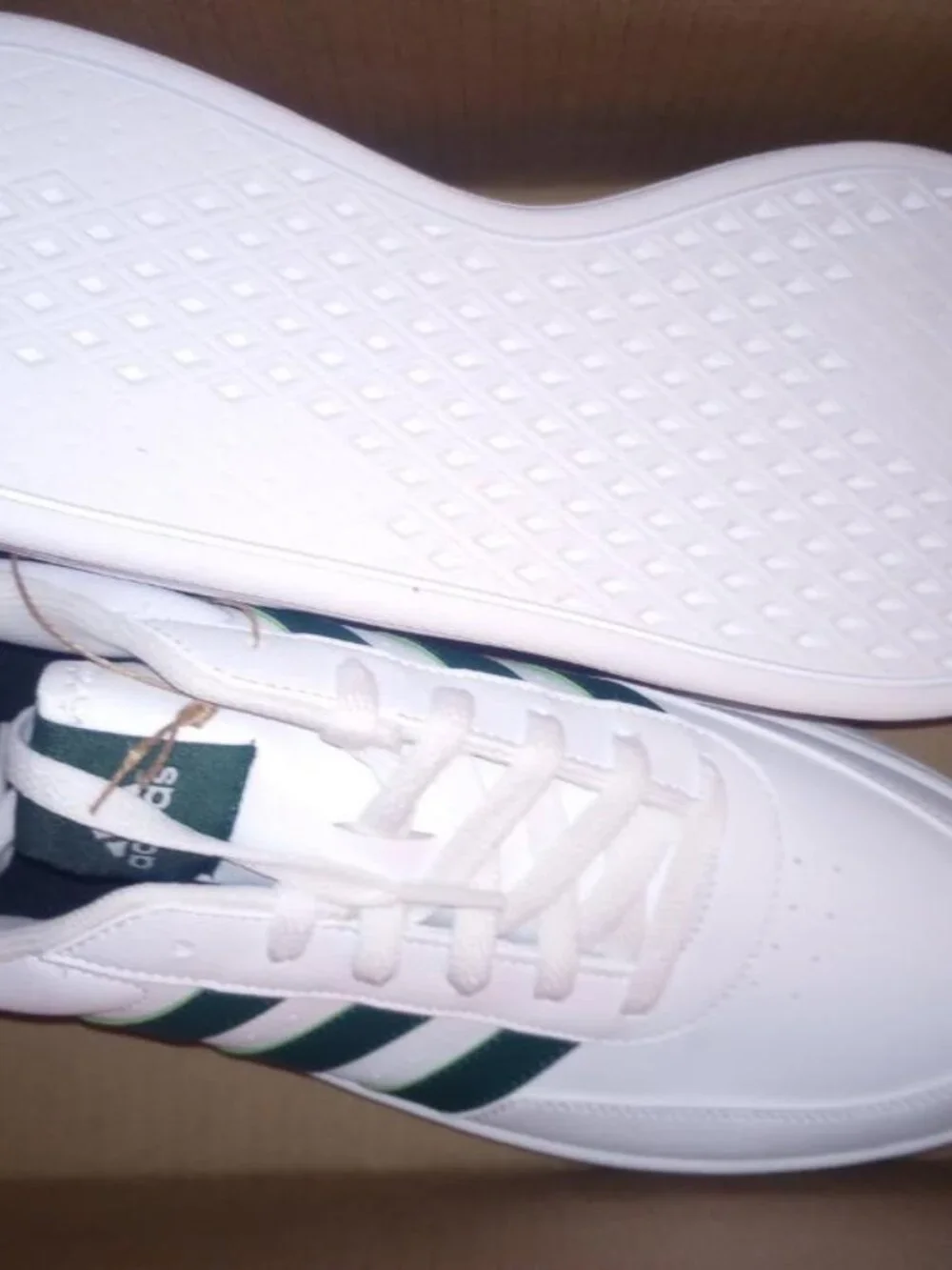 Adidas Men's Size 13 Breaknet 2.0 White Green Shoes Sneaker NIB